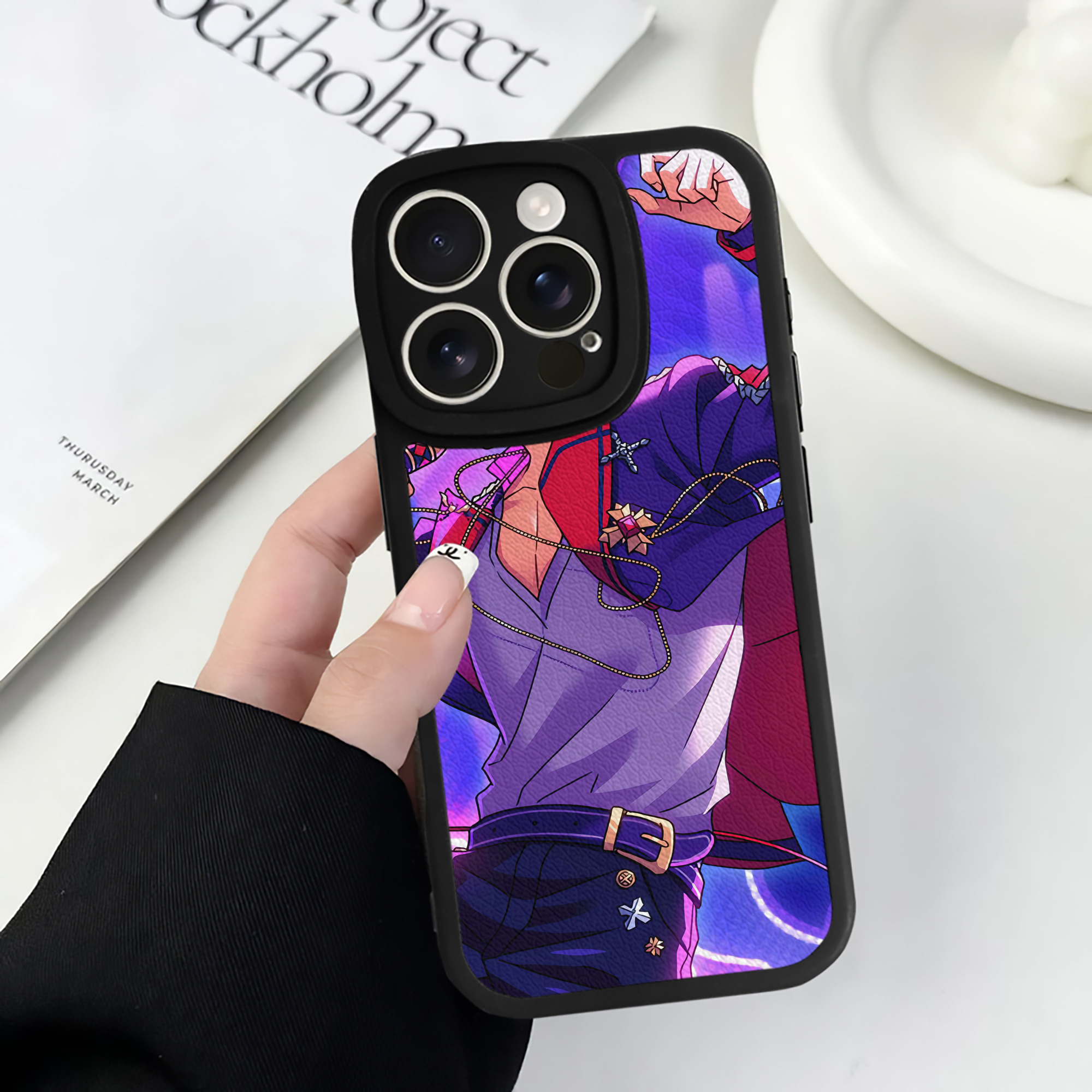 （画像用） あんさんぶるスターズ! Ensemble Stars 【iPhone 16シリーズ対応】シリコンスマホケース（レザー調） 材質：シリコン